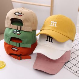 Ball Caps Children's Kid Baseball Cap For Girls Boy Hats Sunscreen Baby Hat Hip Hop M Letter Embroidered Kids 1-5 Years