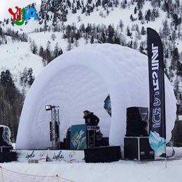 5-meter large inflatable studio dome with LED light bulbs 16 color variations and internal blower inflatable dome for party advertising