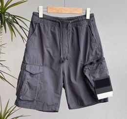 Mens Designer Shorts Pockets Work Five-piece Pants Stones Island Womens Summer Sweat Multi-function Thigh Short Casual High Street Leisure trend 334ess
