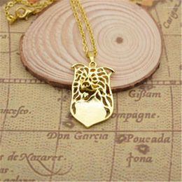 Pendant Necklaces LPHZQH Fashion Cute Necklace Trendy Hollow Border Collie Dog Choker Women Jewelry Christmas Gift Steampunk