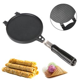 Baking Moulds Egg Roll Pan Waffles for The Cake Ice Cream Cone Maker Bakeware NonStick Omelet Mold 230804