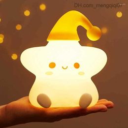 Lamps Shades Night Lights Star Light For Kids Led Baby Cute Bedside Lamp Bedroom Colorful Multicolor Decor Birthday Gifts Toys Z230805