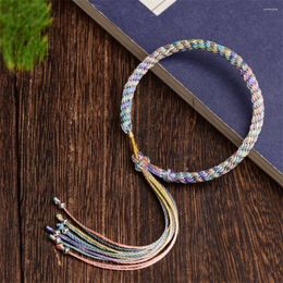 Charm Bracelets Colorful Handmade Braided Bracelet With Refreshing Charms For Women Girlfriend Gift