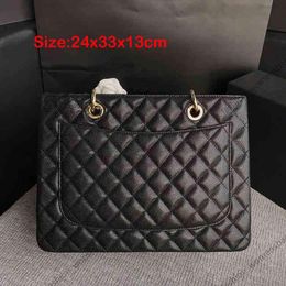 5A handbag designer bag chain Woman Bags Top Quality Caviar Real Leather Sheepskin Shoulder Bag Luxury Handbag Classic Flap Chain Shopping Computer Crossbody Purs