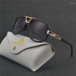 Sunglasses Fashion Women 2023 High Quality France Brand Designer Luxury Sun Glasses Black Square Sunglass For Male NX