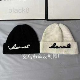 Beanie/Skull Caps designer Autumn and Winter New Product Network Red Letter Pearl Wool Cold Hat Warm Knitted Fashion XOOU