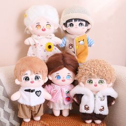 Dolls 24cm Kawaii 8 Styles Idol Doll With Clothes Cotton Doll Birthday Christmas Gift Hair DIY High Quality Fans Collection 230804