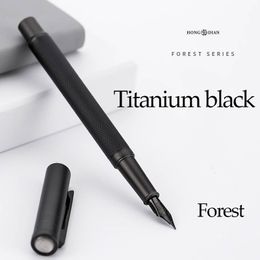 Fountain Pens EF/F Nib Fountain Pen Full Metal Holder Clip Pen Stainless Steel 0.5mm/0.4mm Pens for Writing School Stationery Office Supplies 230804