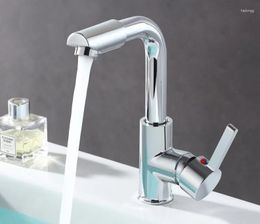 Bathroom Sink Faucets Kitchen Faucet Deck Mounted Mixer Tap Cold Taps Water Rotate