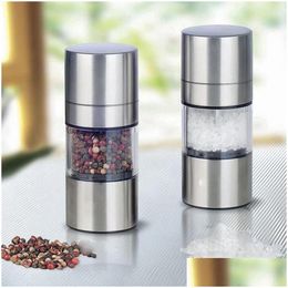 Mills Creative Manual Pepper Mill Salt Grinder Portable Kitchen Mler Spice Sauce Tool Drop Delivery Home Garden Dining Bar Dhm6M