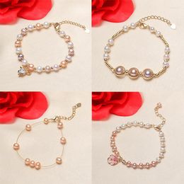 Strand Elegant Large Pearl Bracelet Female Fashion Party Banquet Wedding Sales Pulseras Mujer Boho Jewelry For Women 2023 Luxury Retro