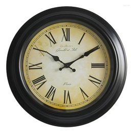 Wall Clocks Retro European Style Noiseless Hanging Clock American Country Living Room Bedroom Taobao Home Plastic Antique Pocket Watch