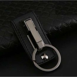 High Quality Hanging Keychain Key Ring Clip on Belt Genuine Leather Chain Holder Sleutehanger Chaveiro Llaveros Hombre291g