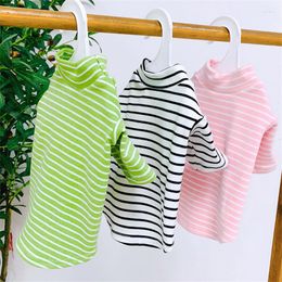 Dog Apparel Pure Cotton Clothes Strips Clothing Pullover Hoodies Shirt For Small Medium Dogs Yorkie Chiwawa Puppy Kitten Sweatshirts