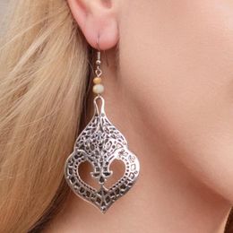 Dangle Earrings Korean Fashion Alloy Inlaid Rhinestones Hollowed Gourd Shape Vintage Drop For Women Trending Products Girls Jewellery