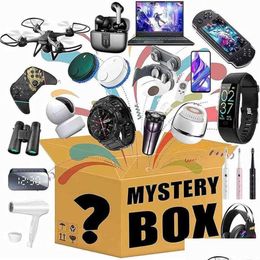 Portable Speakers Lucky Mystery Box Electronics Random Boxes Birthday Surprise Gifts for Adts Such as Drones Smart Watches Bluetooth Dhicn