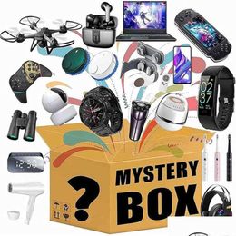 Portable Speakers Lucky Mystery Box Electronics Random Boxes Birthday Surprise Gifts For Adts Such As Drones Smart Watches Bluetooth Dhicn