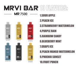New arrive puff MRVI HOLY 7500 puffs lost mary Cigarettes Disposable Vape Pen 7500 puff 2800 Hits Pre-Filled Vapours E-Cig Portables System Vaporizers