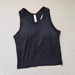 Women's Tank Top Yoga Vest Solid Workout Backless Shirts Sports Fitness Tank Top Women Active Wear Sleeveless Sexy Shirt Gym T Shirt LL Yoga Outfit LUlemen