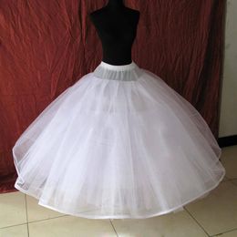 Hoopless 8 Layers Hard Tulle Wedding Petticoats Luxury Princess Ball Gown Dresses Underskirt Long Crinoline Tulle254U