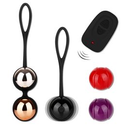 EggsBullets Kegel Ball Wireless Remote Control Vagina Massage Vibrator for Women Egg Contraction Pelvis Female Sex Toy 230804