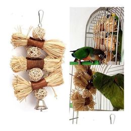 Other Bird Supplies Natural Chews Toy For Pet Parrot Aw African Grey Budgie Parakeet Cockatiels Conure Lovebird Bites Swing Cages Toys Dhlaj