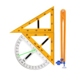Other Office School Supplies 4Pcs Large Math Geometry Rulers Set Triangle Number Big Size Teaching for Chalkboard Whiteboard 230804