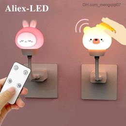 Lamps Shades Lamps Shades LED Chlidren USB Night Light Cute Cartoon Night Lamp Bear Remote Control for Baby Kid Bedroom Decor Bedside Lamp Gift 230602 Z230805