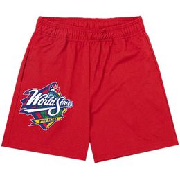 Mens shorts sports Designer short World Series Short Mens Mesh Red Short TShorts With pockets T Short For Sports Beach Swim Drifting Fast Quick Drying