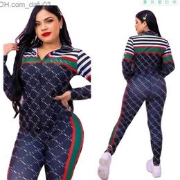 Women's Tracksuits 2022G Women Fashion Casual Tracksuits Long Sleeve Zipper Stand Collar Jackets Trousers Sportsuits Slim Fit Jogging Suits Z230805