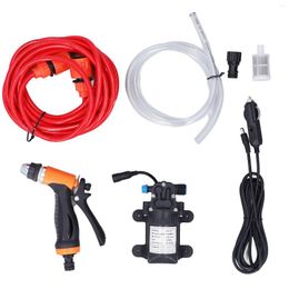 Car Washer Electric Pump Kit Over Current Protection Easy Installation Power Abrasion Resistant 12V With 2 Hose For