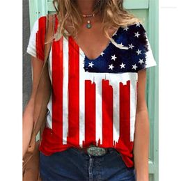 Women's T Shirts Fashion Street Trend T-shirt Top 2023 Womens V-neck 3D Digital Printing Casual Tshirts Loose Short Sleeve Pullover Tee