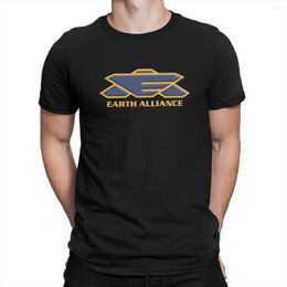 Men's T Shirts Earth Alliance Emblem Hip Hop TShirt Babylon Five Jeffrey Sinclair TV Leisure Shirt Est Stuff For Men Women