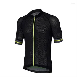 Racing Jackets 2023 Climber's Short Sleeve Cycling Jersey Seamless Process With Open Cell Mesh Fabric