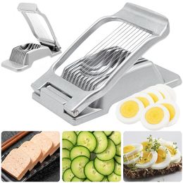 Egg Tools Mini Manual Slicer Cutter Hard Boiled Multipurpose Aluminium Alloy Kitchen Supplies 230804