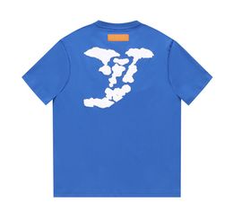 Men Women Designer T Shirts Letter Cloud Luxury Clothes