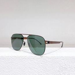 Sunglasses GERMANY Stainless Steel Glasses Blade Luxury Creative Distinctive Men Ultra-light And Thin Eyeglasses CALEB