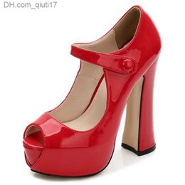 Boots 2023 New Autumn Women's Shoes Elegant Open Toe Pump High Heel Platform Women's Shoes Wedding Size 44 45 46 WSH4106 Z230805