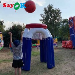 Giant inflatable basketball hoop basketball net with electric air pump for outdoor/indoor games (without basketball)