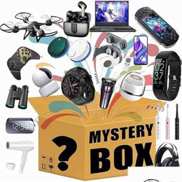 Portable Speakers Mystery Box Electronics Random Boxes Birthday Surprise Gifts Lucky For Adts Such As Drones Smart Watches Bluetooth Dh5Ol