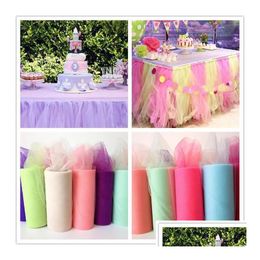 Party Decoration Tle Roll 25 Yards 15Cm Baby Shower Tutu Show Organza Diy Skirt Crafts Birthday Supplies Drop Delivery Home Garden Fes Dhd7W