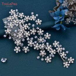 Hair Clips YouLaPan HP262 Bridal Comb Accessories Women Tiara Crystal Woman Rhinestone Headwear For Pageant Ornaments