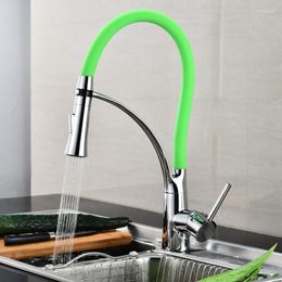 Kitchen Faucets Colourful Sink Faucet Swivel Pull Down Tap Mounted Deck Bathroom And Cold Water Mixer