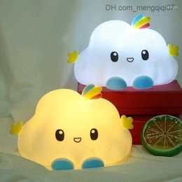 Lamps Shades Night Lights Cute Cartoon Cloud LED Light Soft Lamp Kids Birthday Gifts Girl Room Desktop Decoration Bedroom Bedside Baby Toys Z230805