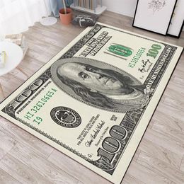 Vintage Dollar Carpet 100-Dollar Rug 50X80 Cm The Money Rug Stylish Personality Carpet For Living Room291F