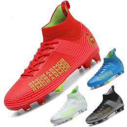 Dress Shoes Football Men's Adult High Ankle Boots Outdoor Grass Youth Academy Training Sports Ultralight Boot 230804