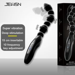 Anal Toys Jelly Vibrator Stick Long Butt Plug Beads Gspot Vagina Massager Adult Sex For Woman Couples Masturbation Shop Dildo 230804