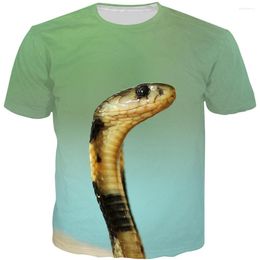 Men's T Shirts Horror Animal Snake 3D Printed Men Women T-Shirt Summer Adult Children Fashion Shirt Outdoor Sport Kids Tees Tops Clothing