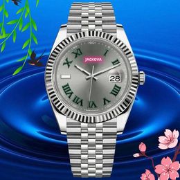 Men's Automatic Sports Machinery Watch 41MM 904L All Stainless Steel Waterproof Clock Self-wind Business Classic Wristwatch Day Gifts