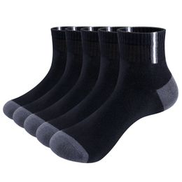 Sports Socks YUEDGE Mens Bamboo Ankle Low Cut Lightweight Thin Casual Socks5 PairsPack Size 374141444446 230814